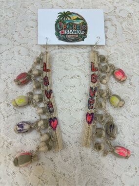 Handcrafted Boho Tassel Drop Earrings with Multicolor Accents